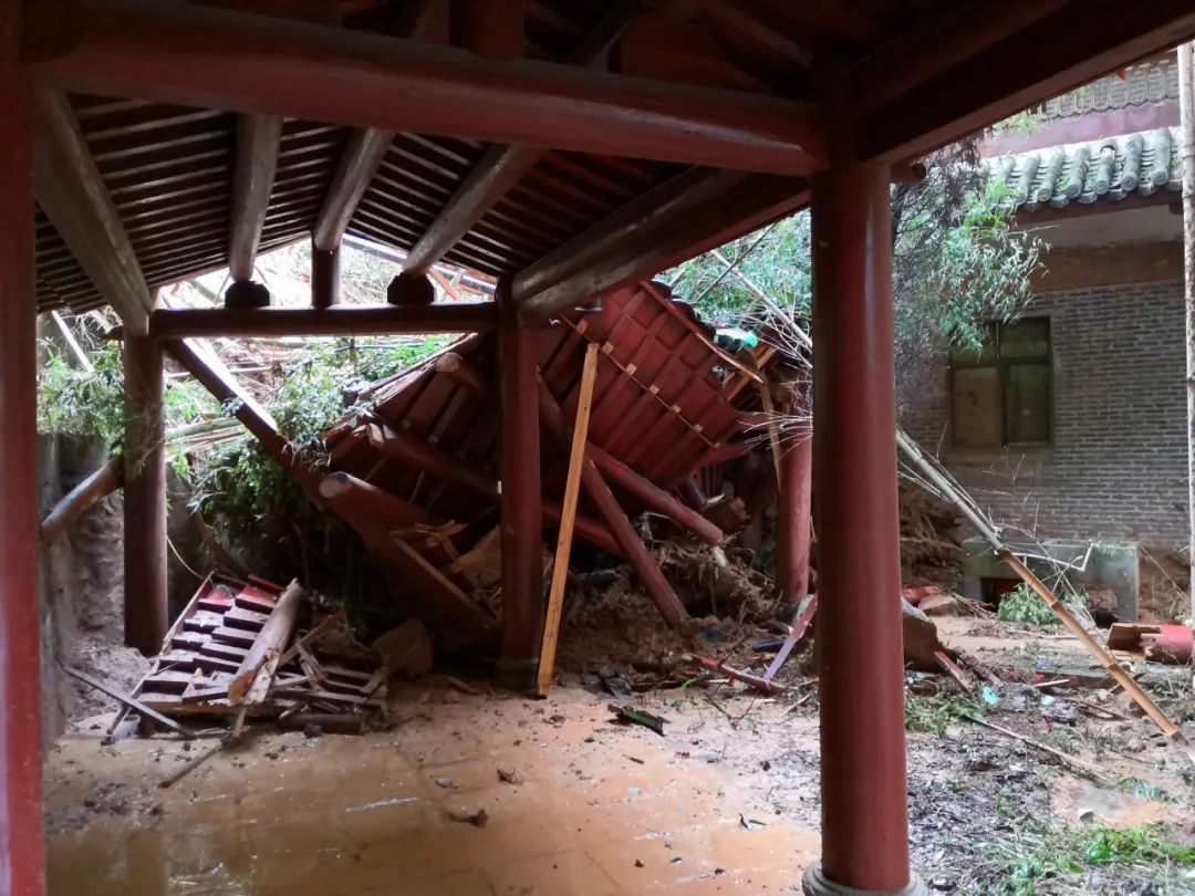 千年禅宗祖庭,青原山净居寺部分山体发生重大滑坡,多处主体建筑严重